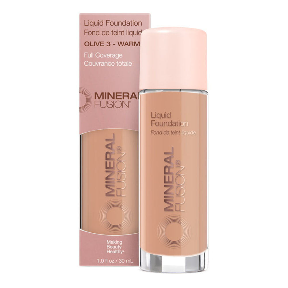 Mineral Fusion Olive 3 Liquid Foundation, Warm, 1 Oz